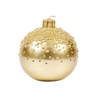 Свічка Novogod`ko Куля 9*9 см, золото, парафін (974675)