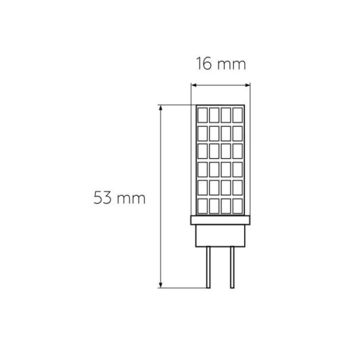 Лампочка Eurolamp Светодиодная капсульная лампа EUROLAMP LED силикон G4 5W 500Lm 400 (LED-G4-0540(12))