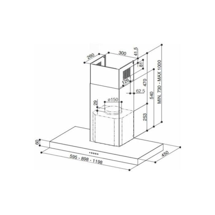 Витяжка кухонна Faber Stilo Smart X A90 (325.0615.635)