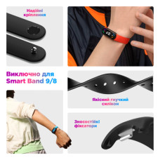 Ремінець до фітнес браслета Armorstandart комплект 3шт Xiaomi Smart Band 10/9/8 Basic (ARM75072)