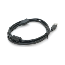 Дата кабель USB 2.0 AM/AF 1.0m black VEGGIEG (YT-AM/AF-V-U105)