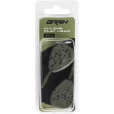 Грузило Brain In-Line Flat Lead 120g 2шт/уп Green (1858.32.08)
