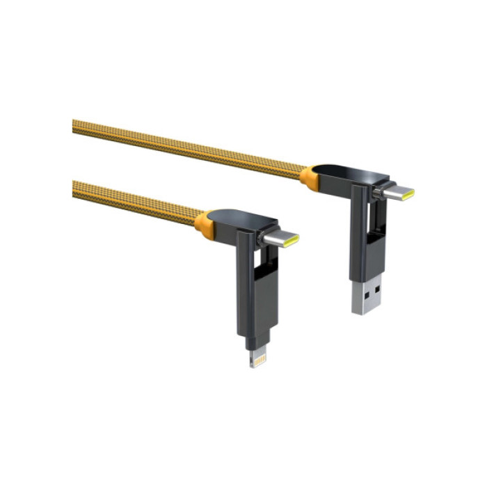 Дата кабель 6in1 inCharge XL 3.0m yellow Rolling Square (XLL03R)