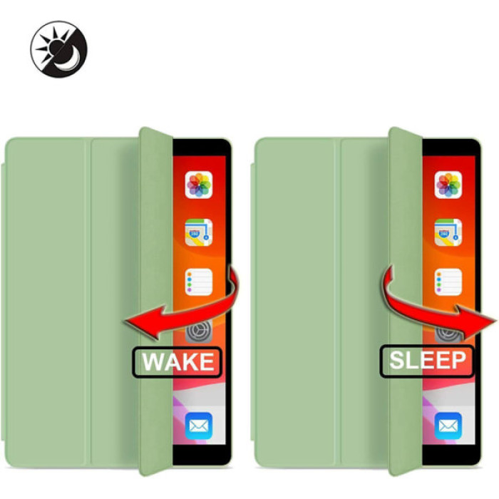 Чохол до планшета BeCover Tri Fold Soft TPU mount Apple Pencil Apple iPad 10.9" 2022/24/11" 2025 Light Green (708465)