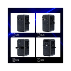 Зарядний пристрій Choetech 4xUSB 100W PD (2хUSB-C+2хUSB-A) сharger diamond model black (PD6028-BK)