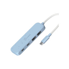 Концентратор J5create USB-C to 2xUSB-A + 2xUSB-C 3.2 10Gbps cyan (JCH342EC-N)