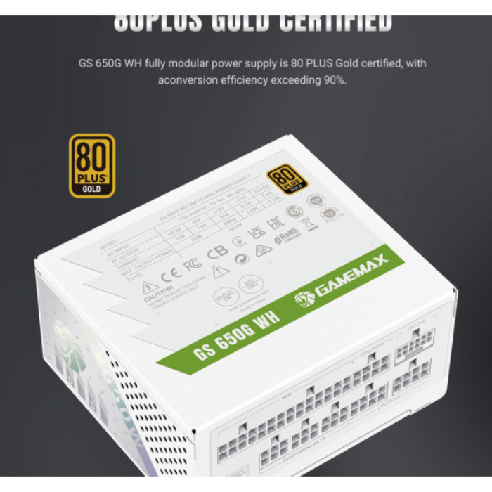 Блок живлення Gamemax 650W (GS 650G WH V25)