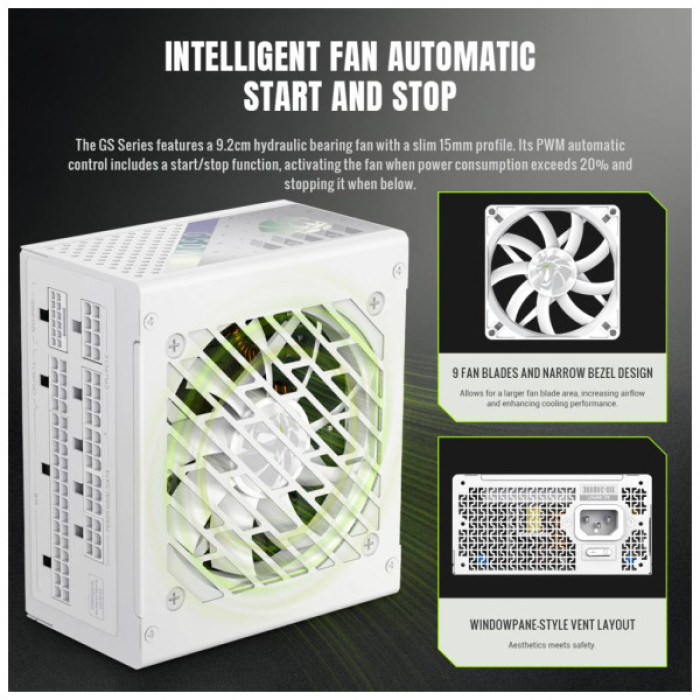 Блок живлення Gamemax 650W (GS 650G WH V25)