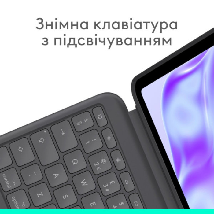 Чохол до планшета Logitech Combo Touch for iPad Pro 13-inch (M4) GRAPHITE - US (L920-012833)