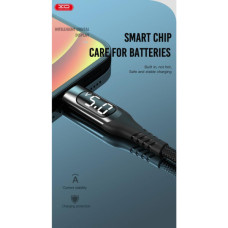 Дата кабель USB 2.0 AM to Lightning 1.0m 2.4A LED black XO (NB162-L-1-BK)