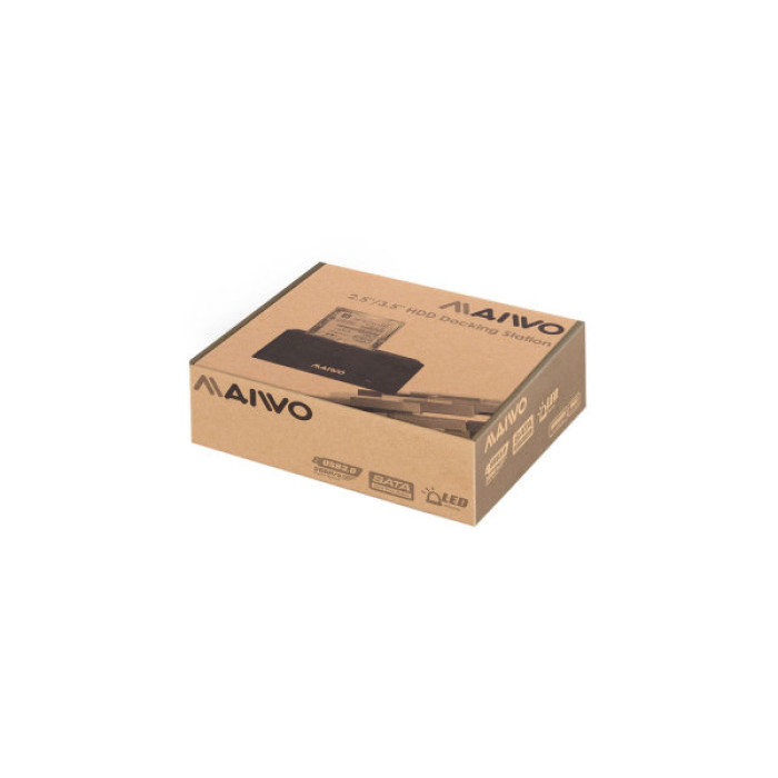Док-станція для накопичувачів Maiwo HDD 2.5"/3.5" SATA/SSD USB 3.0 (K308P)