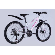 Велосипед Formula 24" BLACKWOOD DD FR рама-12,5" AL 2026 біло-рожевий (OPS-FR-24-444)