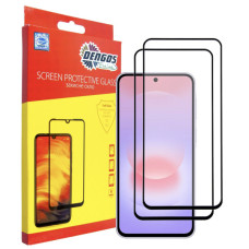 Скло захисне Dengos Samsung Galaxy A37 / A57 / S25 FE Black 2 pcs (DG-TG2P-96)
