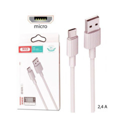 Дата кабель USB 2.0 AM to Micro 5P 1.0m 2.4A pink XO (NB156-M-PN)