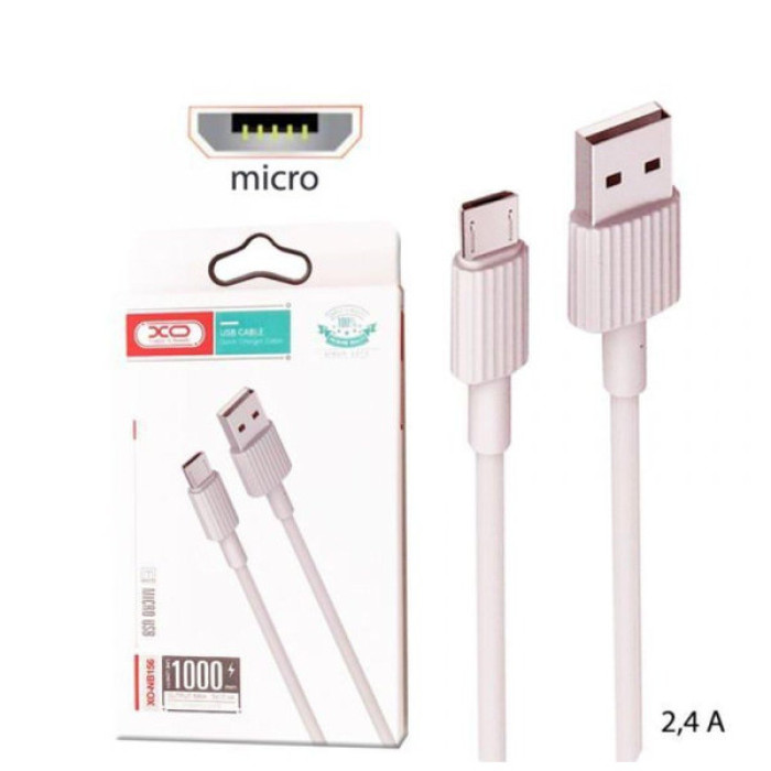 Дата кабель USB 2.0 AM to Micro 5P 1.0m 2.4A pink XO (NB156-M-PN)