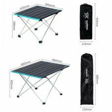 Туристичний стіл Naturehike NH19Z008-Z, алюміній, Розмір S, чорний (6927595737309)