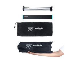 Туристичний стіл Naturehike NH19Z008-Z, алюміній, Розмір S, чорний (6927595737309)