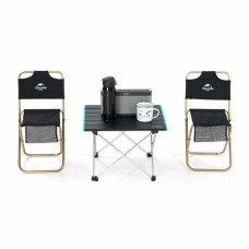 Туристичний стіл Naturehike NH19Z008-Z, алюміній, Розмір S, чорний (6927595737309)