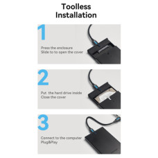 Кишеня зовнішня VENTION 2.5" HDD/SSD USB 3.0 Micro-B Black (KPAB0)