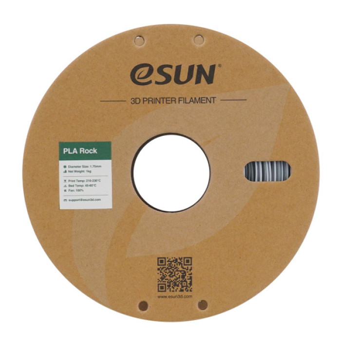 Пластик для 3D-принтера eSUN PLA Rock 1,75mm 1kg LIMESTONE (PLA-ROCK175O-LR1P1)