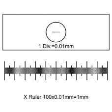Аксесуар до мікроскопів Sigeta Калібрувальна лінійка Slide-1 X 0.01мм (65654)