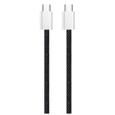 Дата кабель USB-C to USB-C 2.0m (braided cotton) (PD Fast Charging 60W) 3.0А black ColorWay (CW-CBPDCC068-BK)