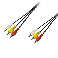 Кабель мультимедійний 3xRCA M to 3xRCA M 1.5m Piko (1283126473951)
