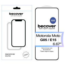 Скло захисне BeCover Motorola Moto G05 / E15 10D Black (713575)