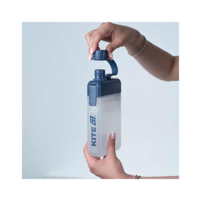 Пляшка для води Kite 450 мл синя (K25-1239-1)