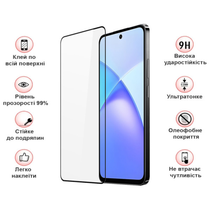 Скло захисне BeCover Infinix Smart 10 (X6725) Black (714757)