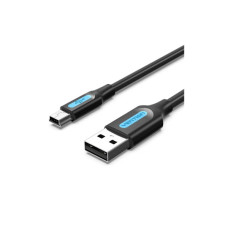 Дата кабель USB 2.0 AM to Mini 5P 2.0m black Vention (COMBH)