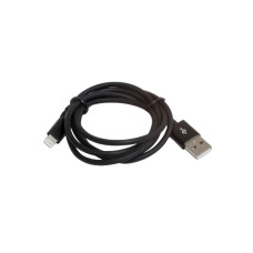Дата кабель USB 2.0 AM to Lightning 1.0m 2.4A black Patron (CAB-PN-LIGHT-1M-B)