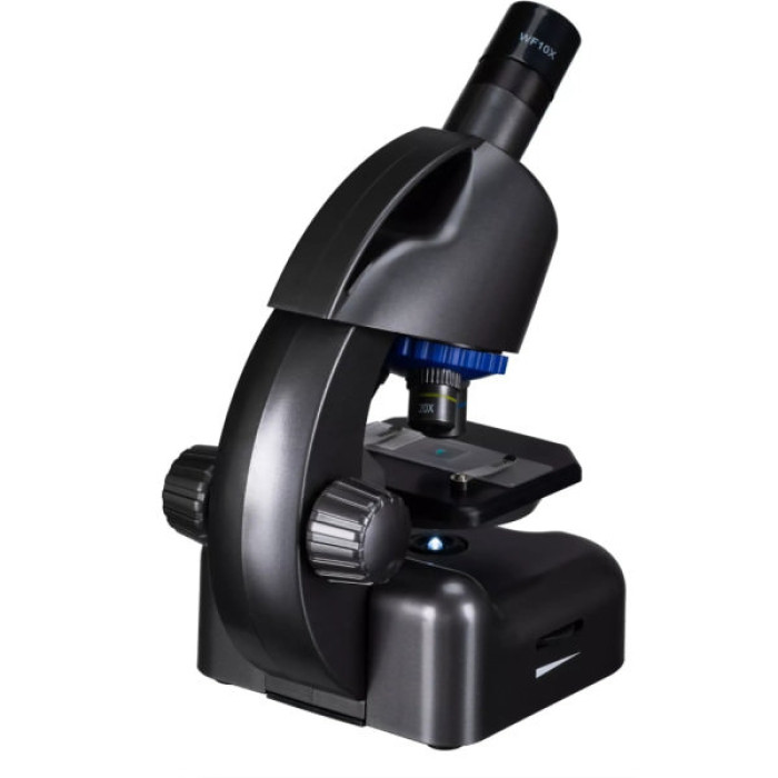 Мікроскоп Bresser Junior CM-04 100x-900x Black з набором для дослідів і адаптером для смартфона (14951) (931504)