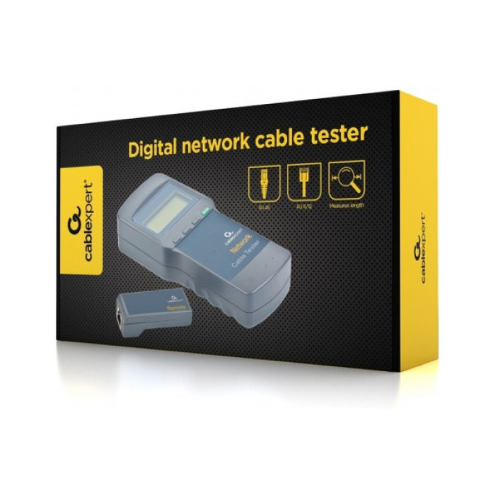 Тестер кабельний UTP, STP, коаксіал, вимірювання довжини Cablexpert (NCT-31)