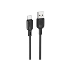 Дата кабель USB 2.0 AM to Micro 5P 2.0m Lenny silicone BX113 black BOROFONE (6941991115493)