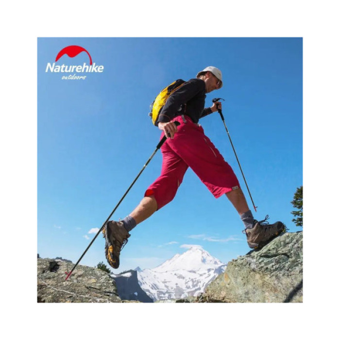 Трекінгові палиці Naturehike ST08 NH18D020-Z 120 см бордова 1 шт (6927595748534)