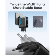 Зарядний пристрій Anker 2xUSB-C PD100W + 1xUSB GaN w Display + cable USB-C dark gray (B121BGZ1)