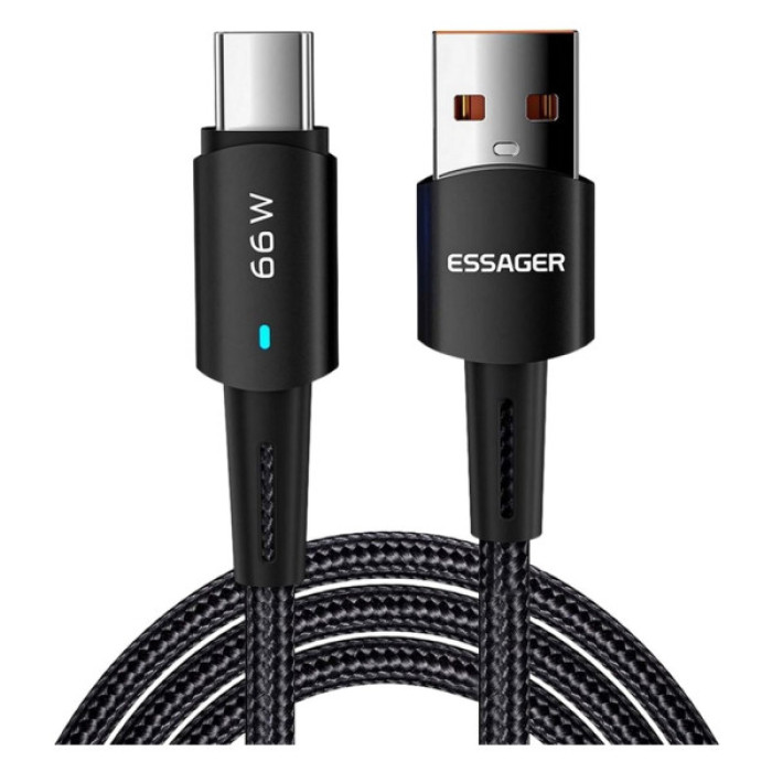 Дата кабель USB 2.0 AM to USB-C 0.5m 6A Essager (EXCT-CGB01)