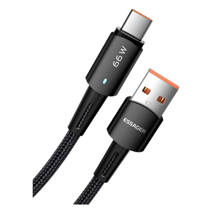Дата кабель USB 2.0 AM to USB-C 0.5m 6A Essager (EXCT-CGB01)