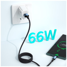 Дата кабель USB 2.0 AM to USB-C 0.5m 6A Essager (EXCT-CGB01)