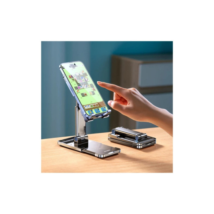 Підставка до планшета та телефона TC01A DoubIe SIiding StabiIizing Bracket Black RTAKO (6975523009431)