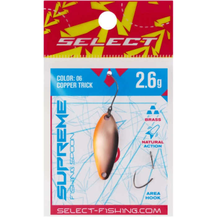 Блешня Select Supreme 2.6g 30mm 06 Copper Trick (1870.80.56)
