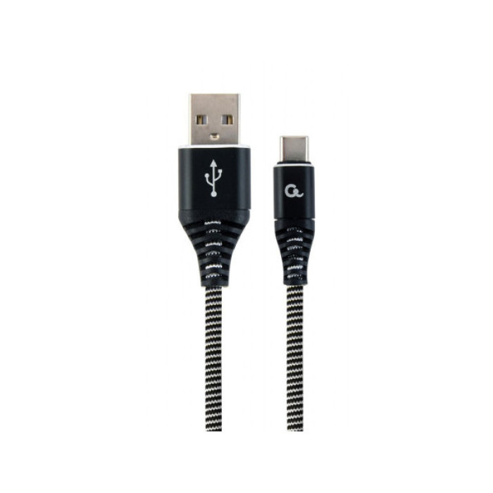 Дата кабель USB 2.0 AM to USB-C 1.0m Cablexpert (CC-USB2B-AMCM-1M-BW)