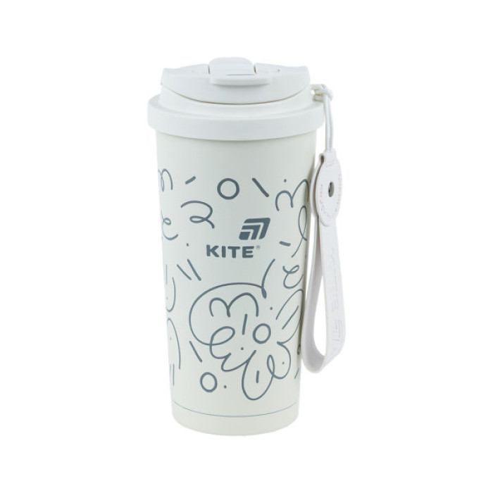 Термокружка Kite 550 мл, біла (K25-1226-3)
