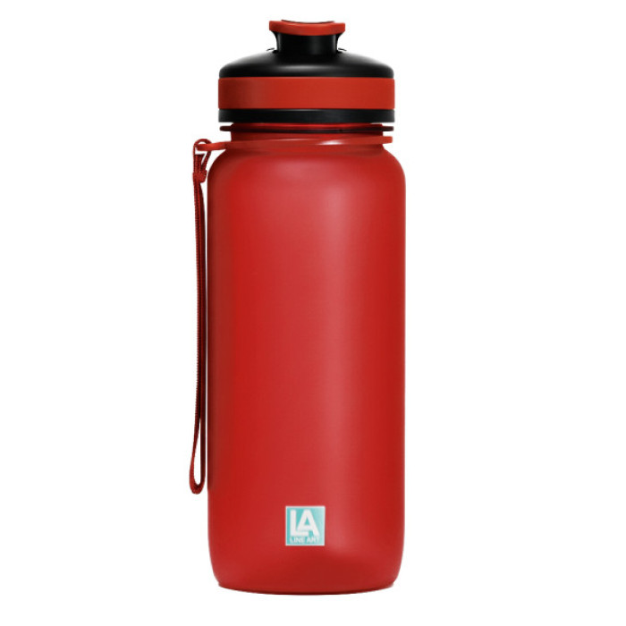 Пляшка для води Line Art Flores 650 мл червоний (60014218LA-02)