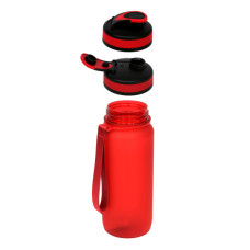 Пляшка для води Line Art Flores 650 мл червоний (60014218LA-02)