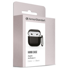 Чохол для навушників Armorstandart Hang Case для Apple AirPods 4 Black (ARM81277)
