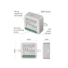 Модуль управління розумним будинком EMOS H5102 ZigBee 3.0 2-Channel (H5102)