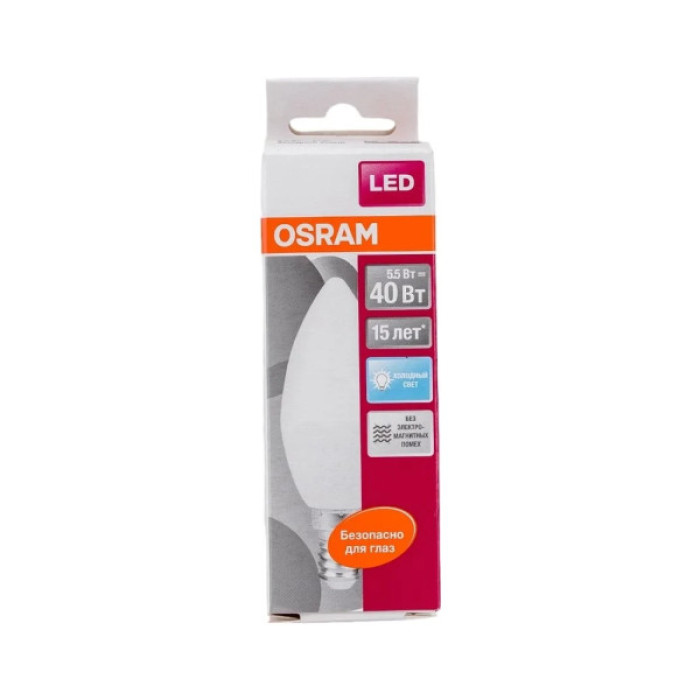 Лампочка Osram LS CL B40 5,5W/840 FR 230V E14 (4058075056886)