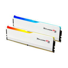 Модуль пам'яті для комп'ютера DDR5 64GB (2x32GB) 6400 MHz Ripjaws M5 RGB Matte White G.Skill (F5-6400J3239G32GX2-RM5RW)